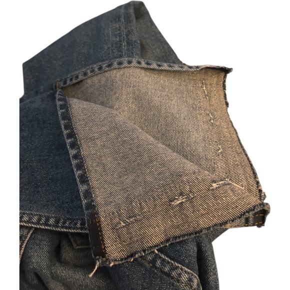 Cotton Citizen Skinny Button Fly Jeans, Split Hem, Medium Wash, Women's Size 24 - Picture 4 of 6